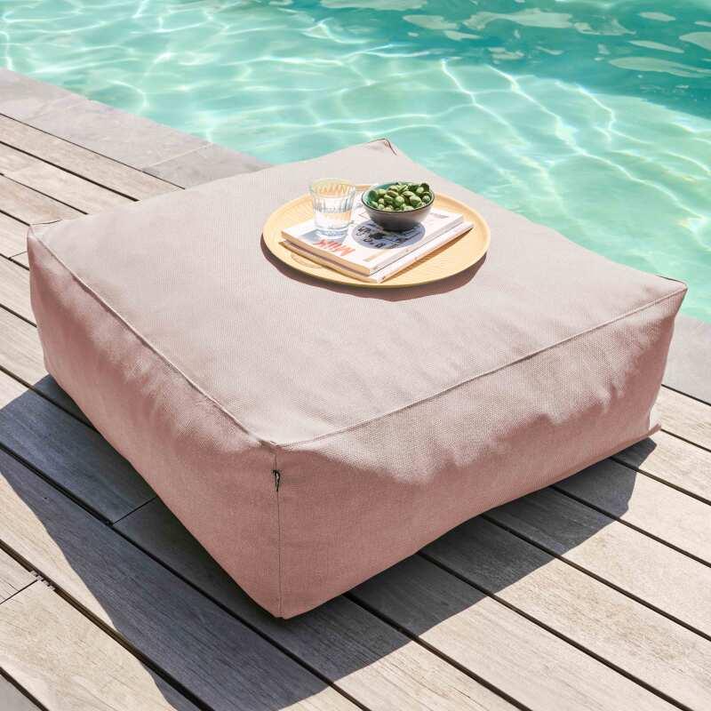 Sofá modular de exterior para 5 personas con 2 sillones, 2 sillones esquineros y 1 puf (3/6)