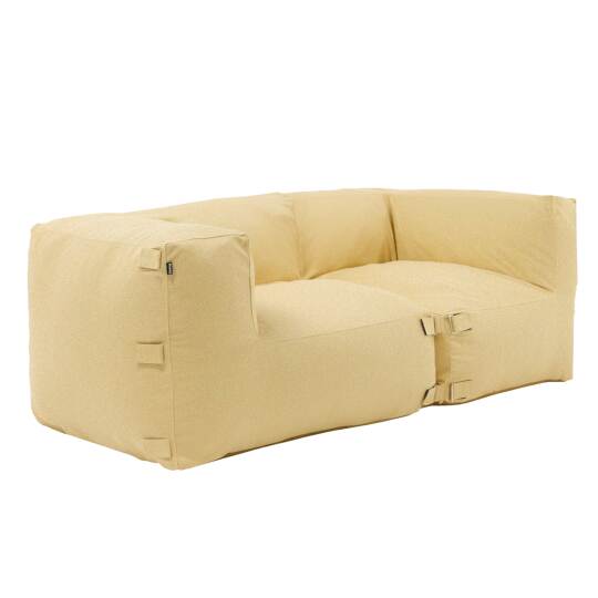 Sofá modular de exterior para 2 personas con 2 sillones esquineros | Oviala