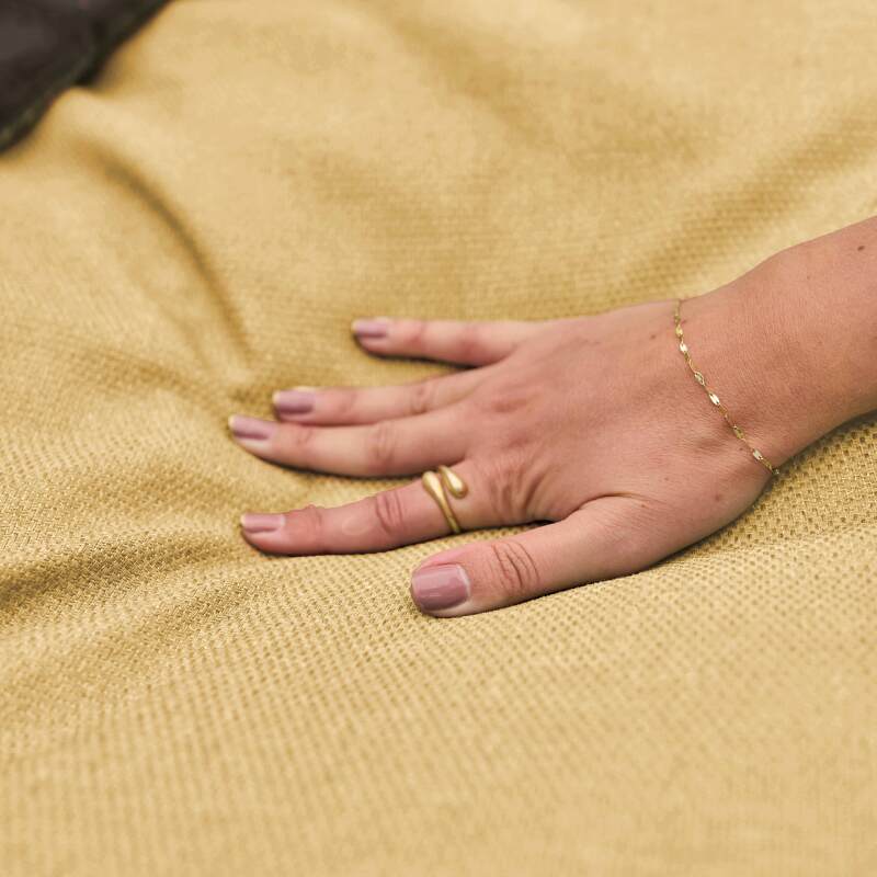 Sofá modular de exterior para 5 personas con 2 sillones, 1 sillón esquinero, 1 chaise longue  y 1 puf (5/6)