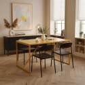 Mesa de comedor de metal 4 personas