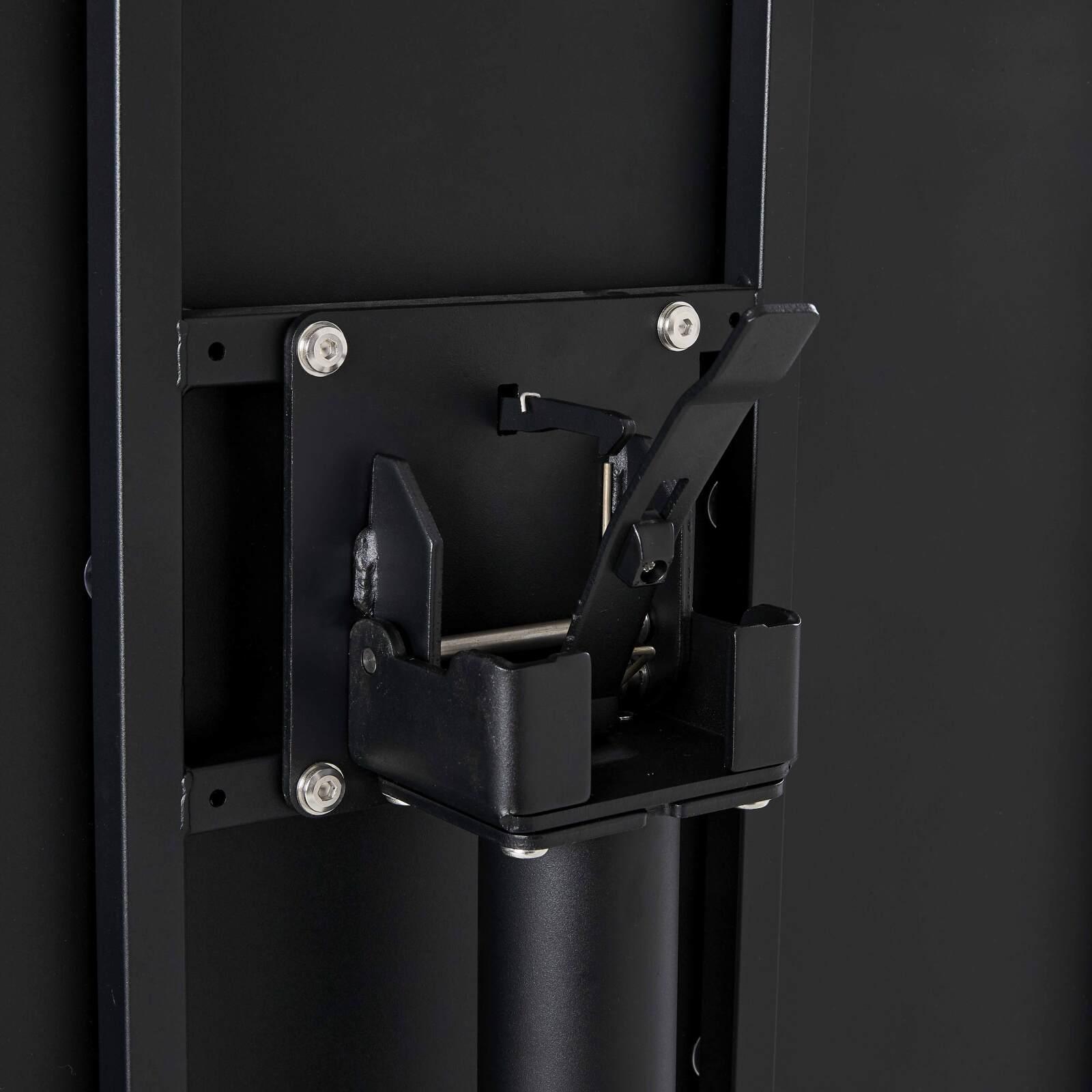 Mesa de jardín cuadrada de metal reclinable 4 personas 70x70 cm