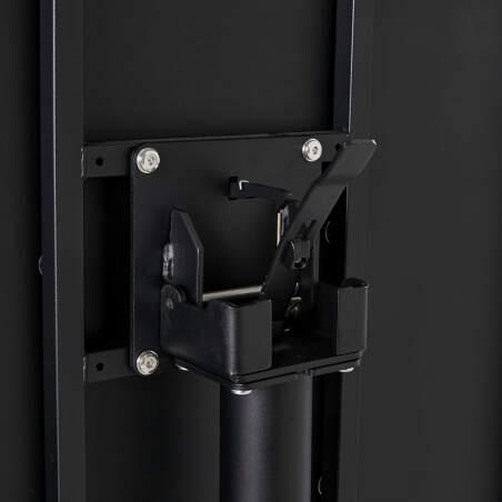 Mesa de jardín cuadrada de metal reclinable 4 personas 70x70 cm (4/6)