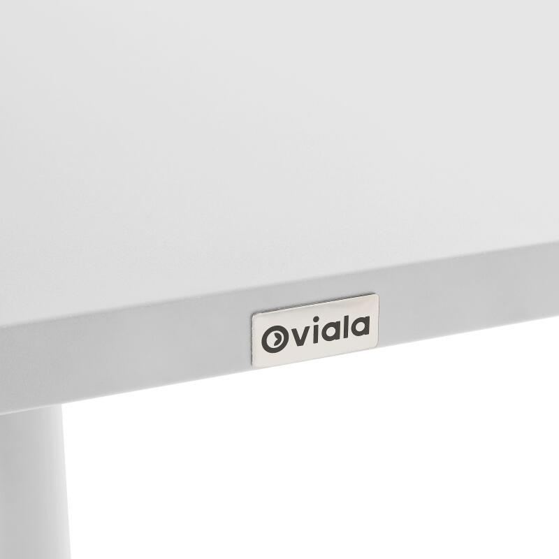 Mesa de jardín cuadrada de metal reclinable 4 personas 70x70 cm (3/6)