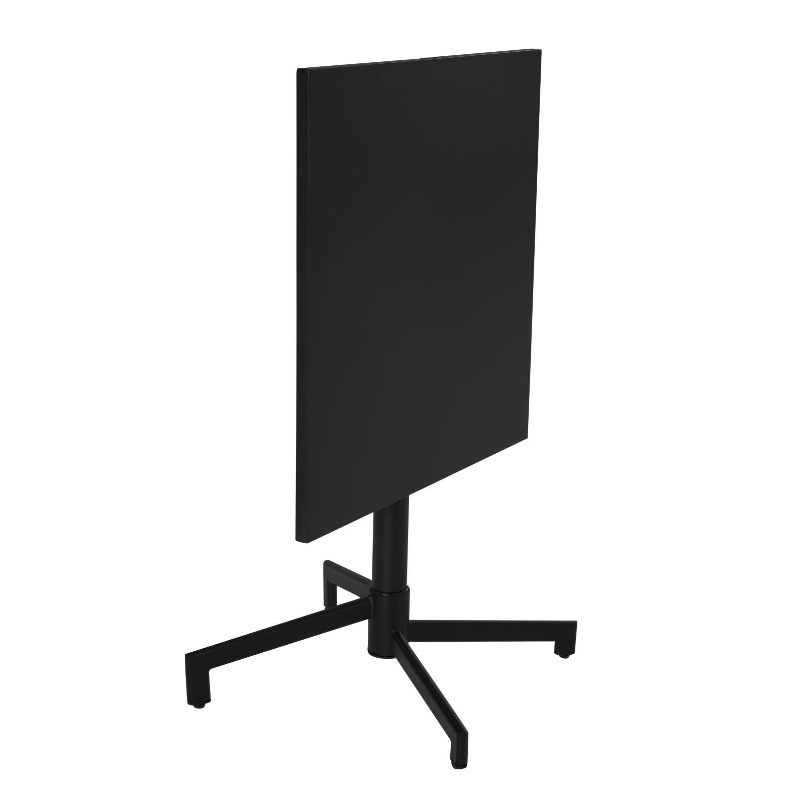 Mesa de jardín cuadrada de metal reclinable 4 personas 70x70 cm