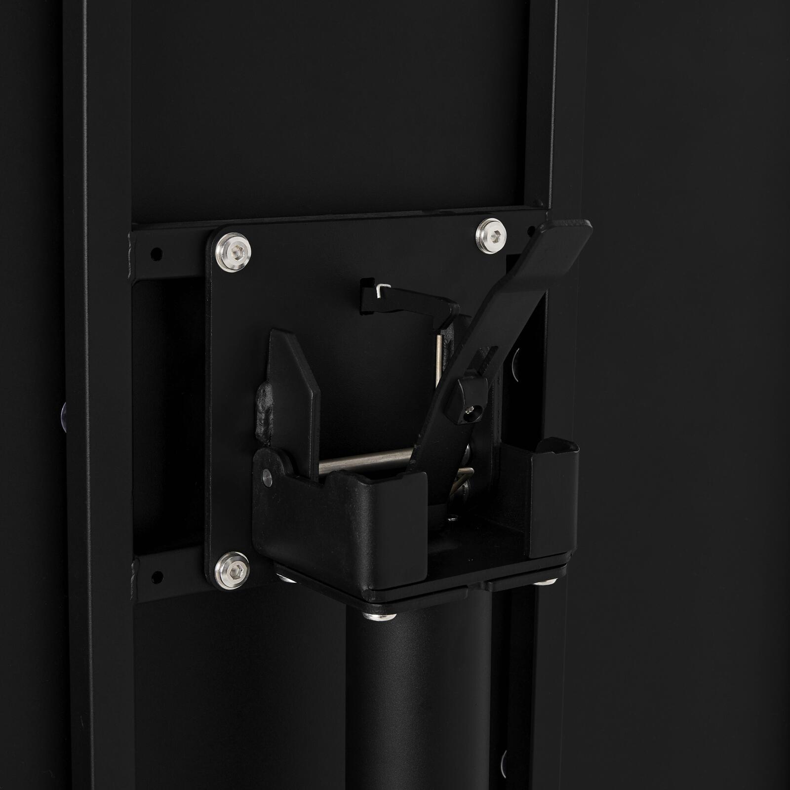 Mesa de jardín cuadrada de metal reclinable 4 personas 70x70 cm