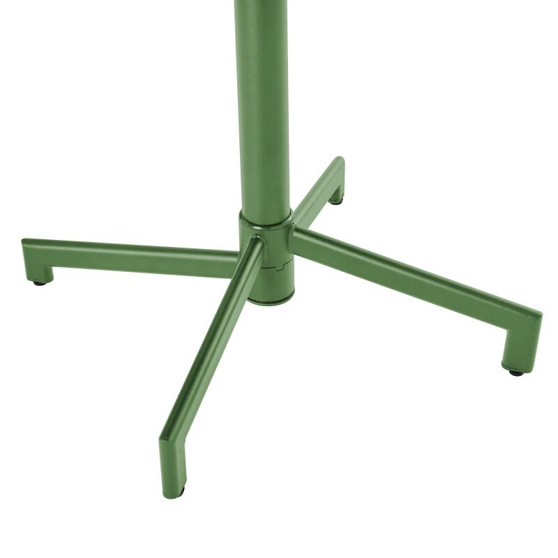 Mesa de jardín cuadrada de metal reclinable 4 personas 70x70 cm (3/5)