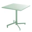 Mesa de jardín cuadrada de metal reclinable 4 personas 70x70 cm