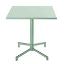 Mesa de jardín cuadrada de metal reclinable 4 personas 70x70 cm