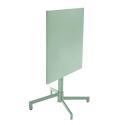 Mesa de jardín cuadrada de metal reclinable 4 personas 70x70 cm