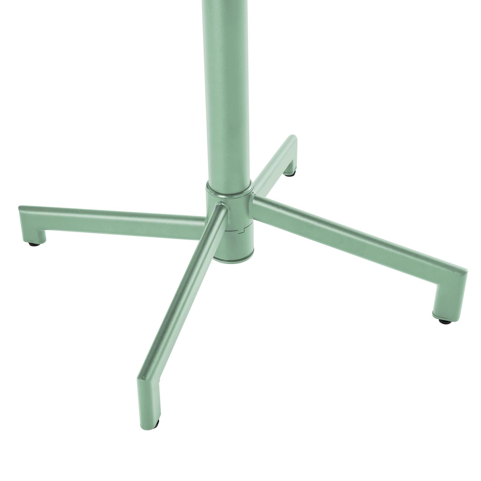 Mesa de jardín cuadrada de metal reclinable 4 personas 70x70 cm