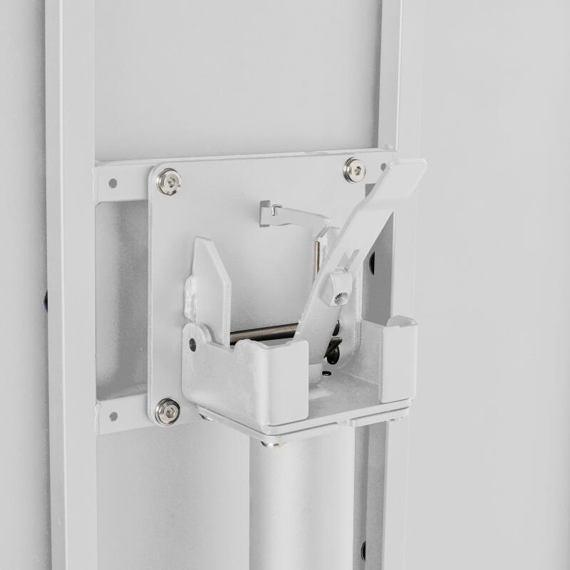 Mesa de jardín cuadrada de metal reclinable 4 personas 70x70 cm (4/6)