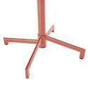 Mesa de jardín bistró redonda de metal reclinable 4 personas Ø70x72 cm