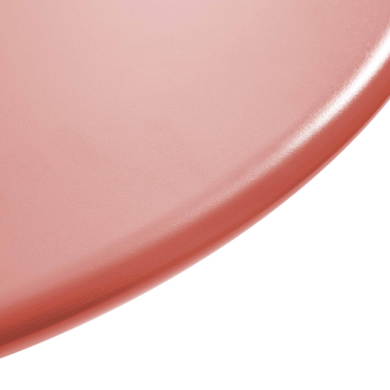 Mesa de jardín bistró redonda de metal reclinable 4 personas Ø70x72 cm
