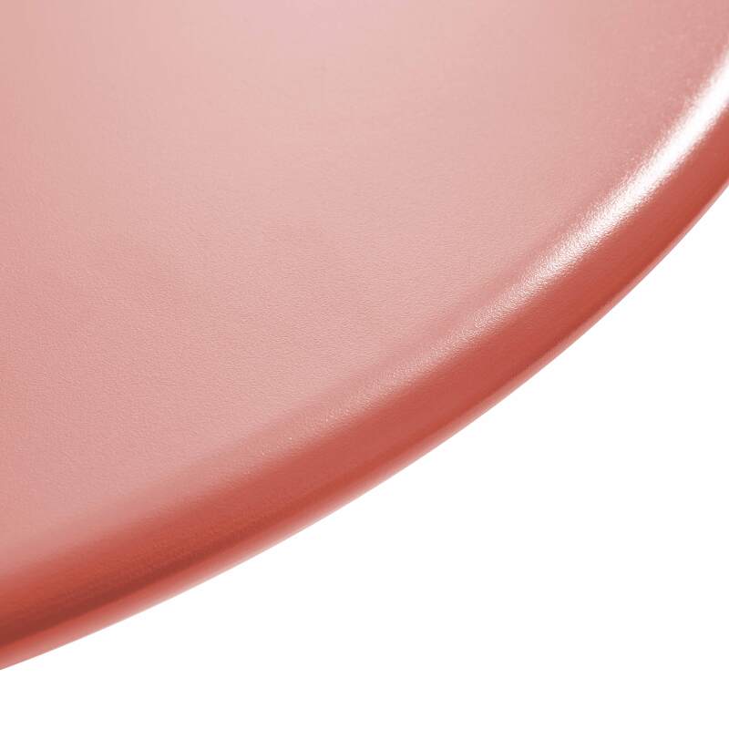Mesa de jardín bistró redonda de metal reclinable 4 personas Ø70x72 cm (2/5)