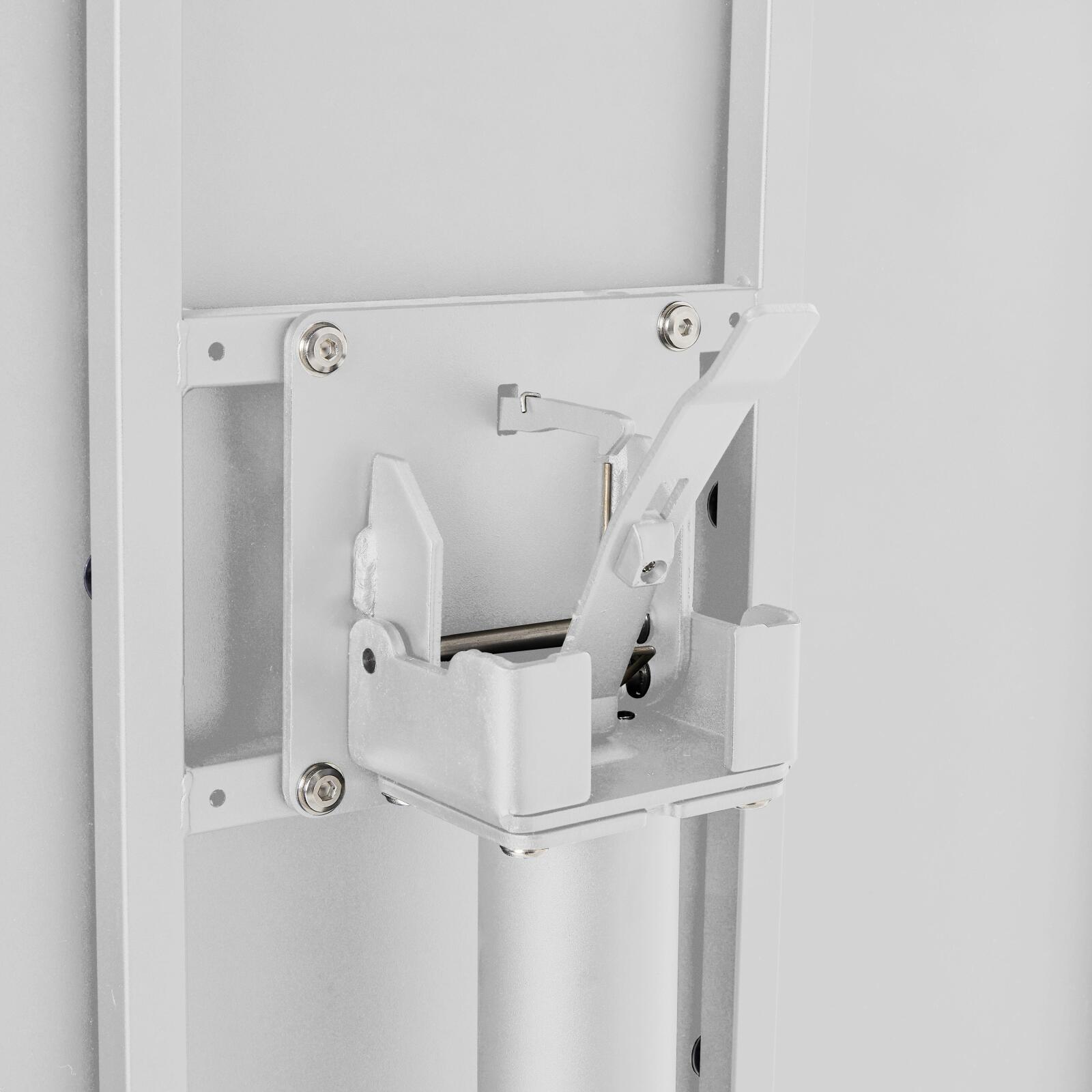 Mesa de jardín bistró redonda de metal reclinable 4 personas Ø70x72 cm