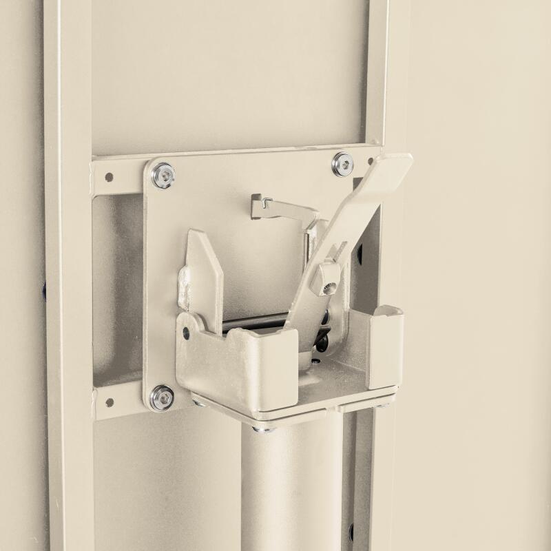 Mesa de jardín bistró redonda de metal reclinable 4 personas Ø70x72 cm (4/5)