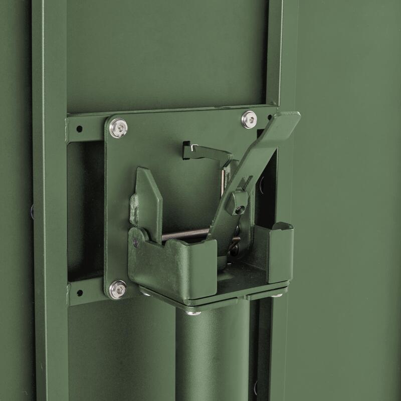 Mesa de jardín bistró redonda de metal reclinable 4 personas Ø70x72 cm (4/5)