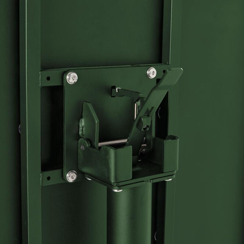 Mesa de jardín bistró redonda de metal reclinable 4 personas Ø70x72 cm (4/5)