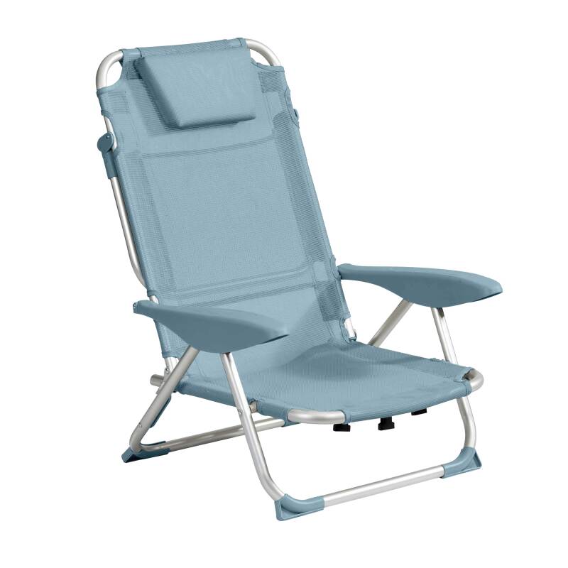 Silla de playa plegable reclinable 4 posiciones
