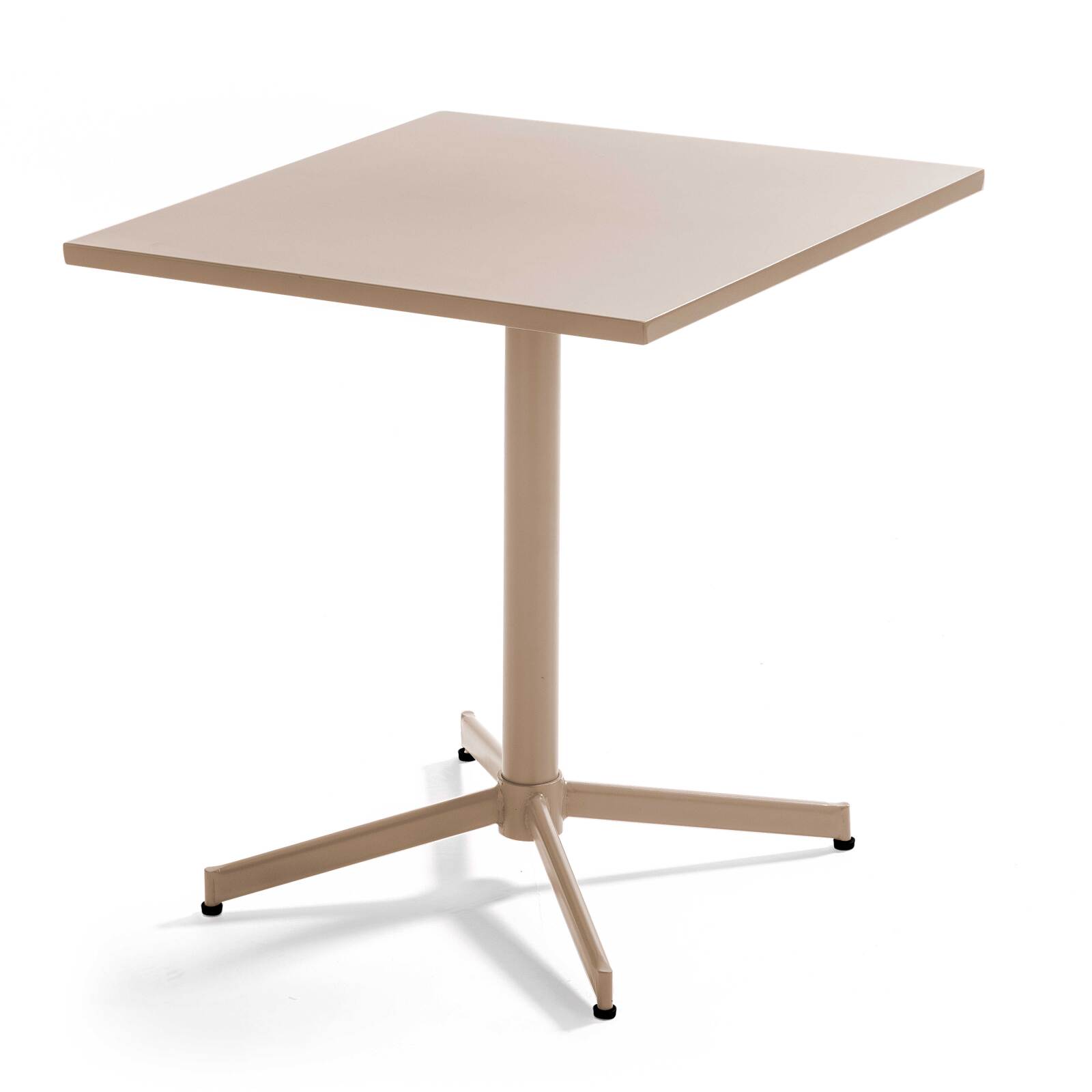 Mesa de jardín cuadrada de metal reclinable 4 personas 70x70 cm