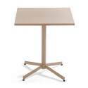 Mesa de jardín cuadrada de metal reclinable 4 personas 70x70 cm