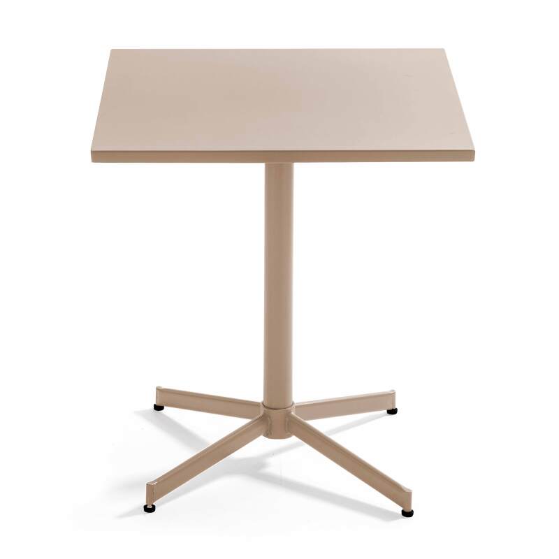 Mesa de jardín cuadrada de metal reclinable 4 personas 70x70 cm (4/8)