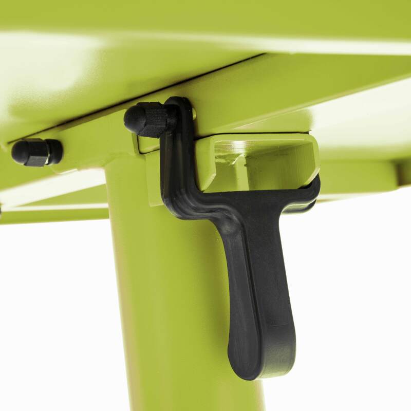 Mesa de jardín cuadrada de metal reclinable 4 personas 70x70 cm (7/9)