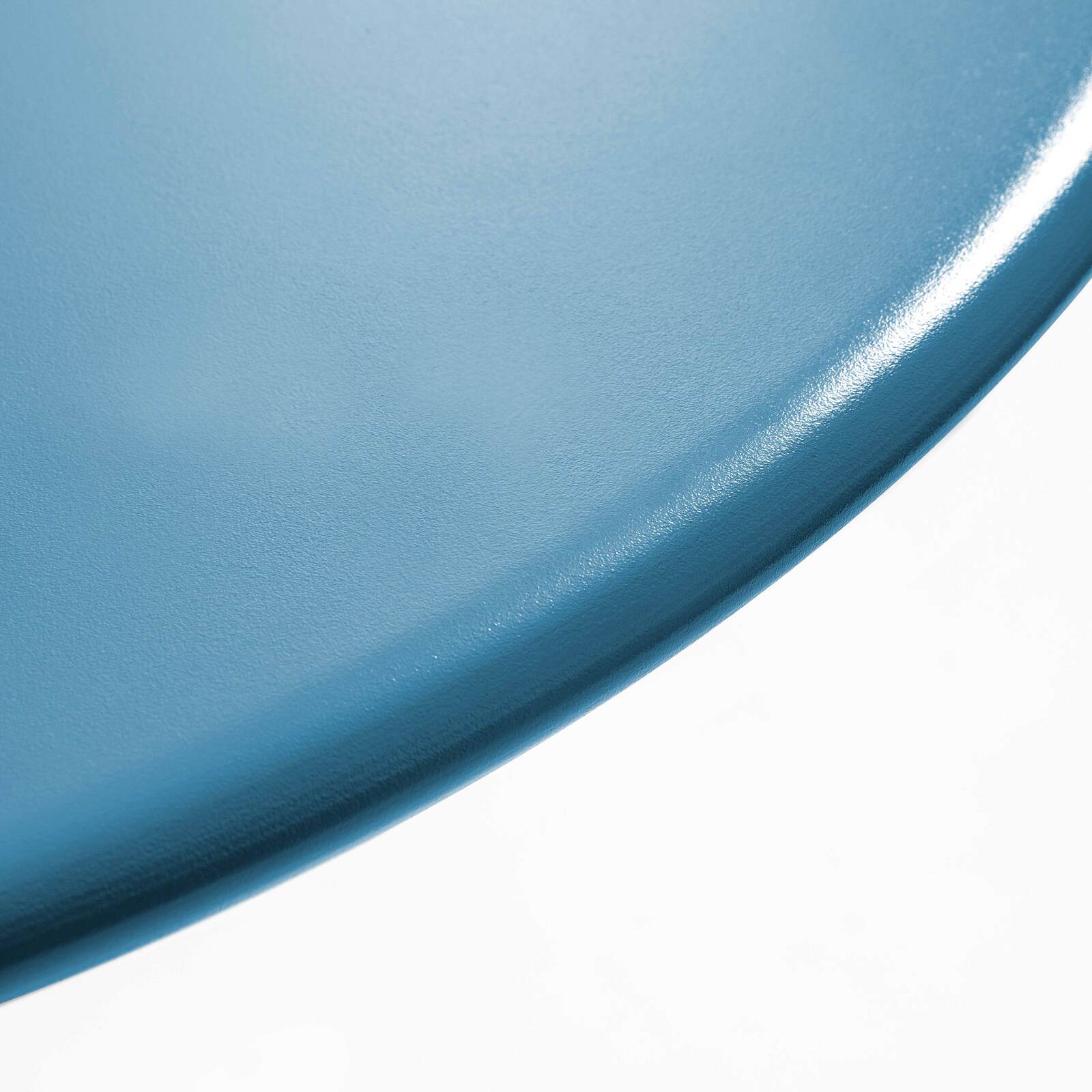 Mesa de jardín bistró redonda de metal reclinable 4 personas Ø70x72 cm 