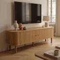 Mueble TV de efecto madera 150 cm estilo escandinavo