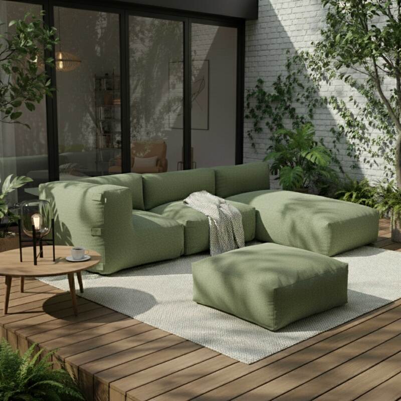 Chaise longue para sofá modular de exterior (6/7)