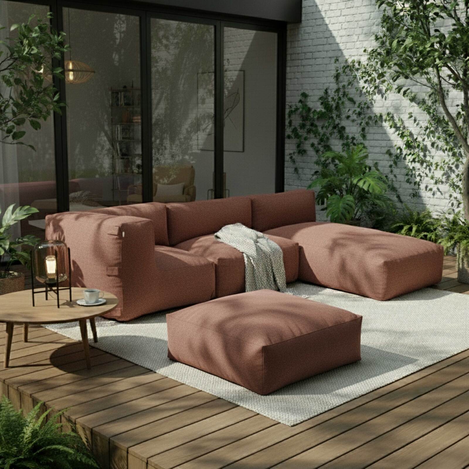 Sillón para sofá modular de exterior