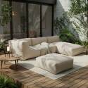 Sillón esquinero para sofá modular de exterior