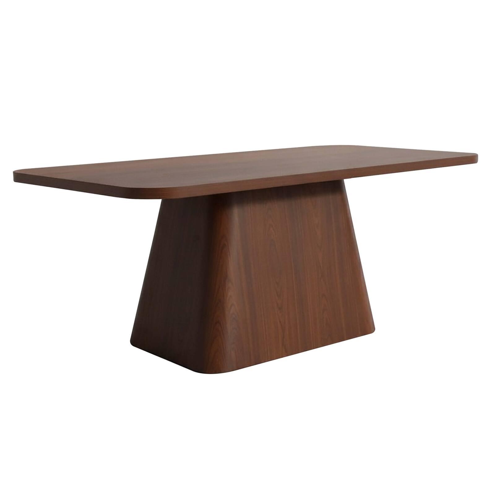 Mesa de comedor efecto madera para 8 personas