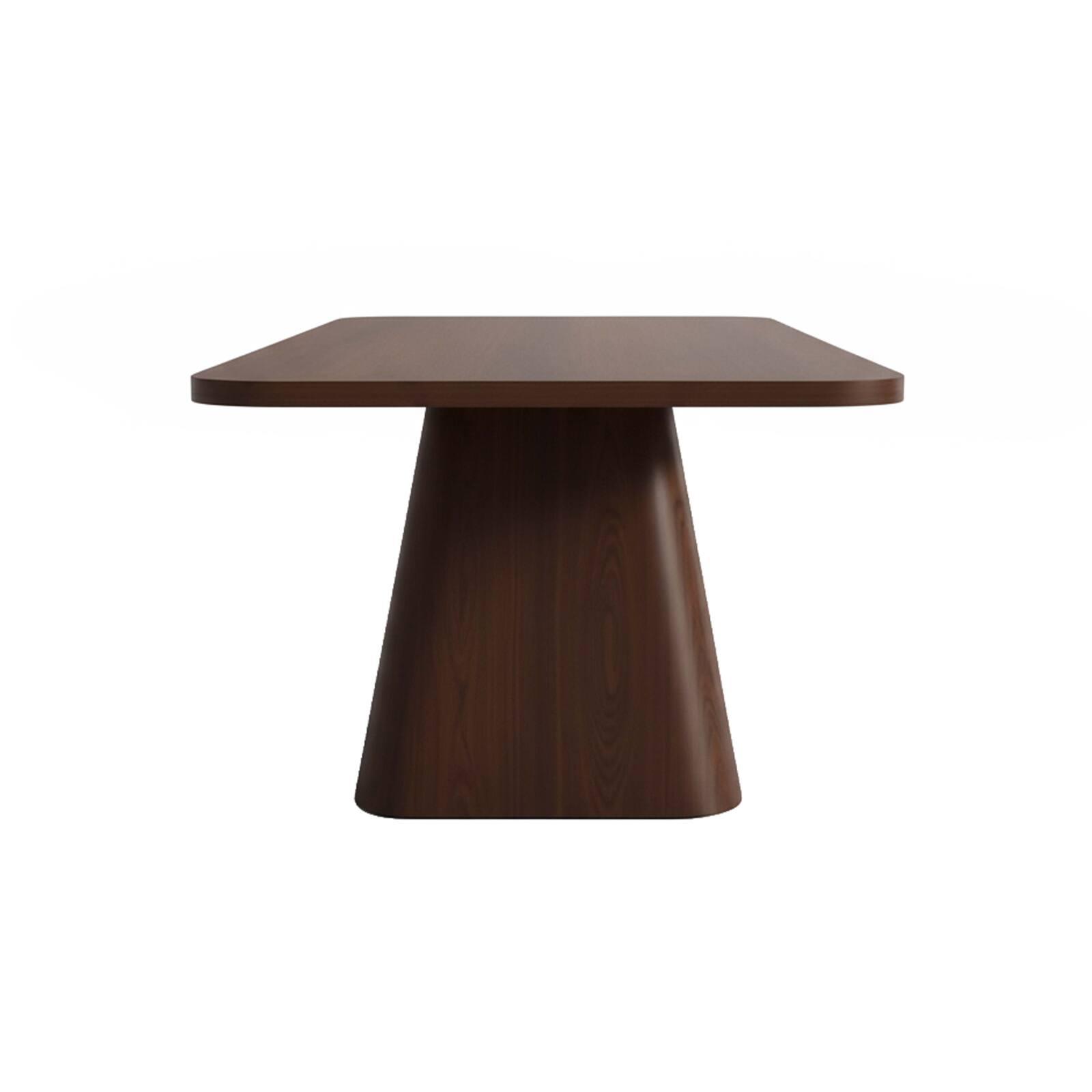 Mesa de comedor efecto madera para 8 personas