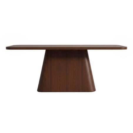 Mesa de comedor efecto madera para 8 personas (2/5)