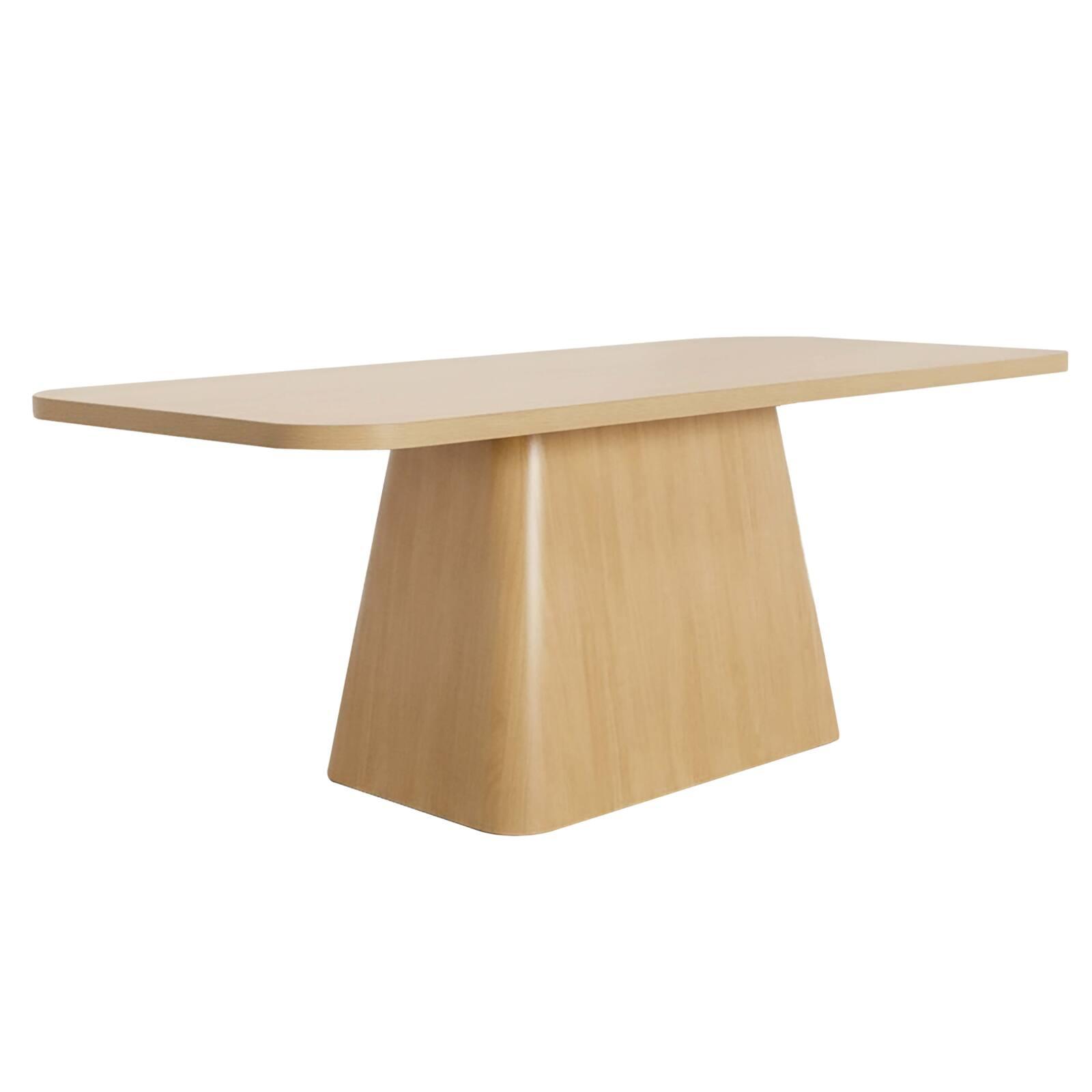 Mesa de comedor efecto madera para 8 personas