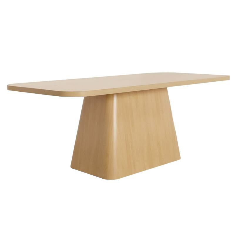 Mesa de comedor efecto madera para 8 personas