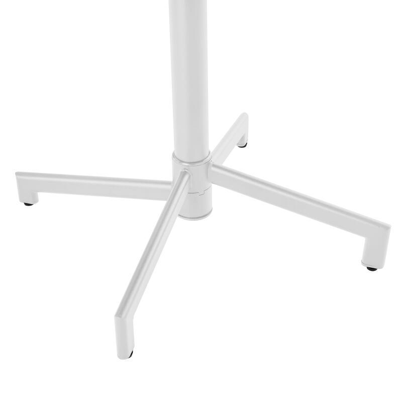 Mesa de jardín bistro cuadrada inclinable de metal con pie emprotado 70x70 cm y 2 sillas (5/9)