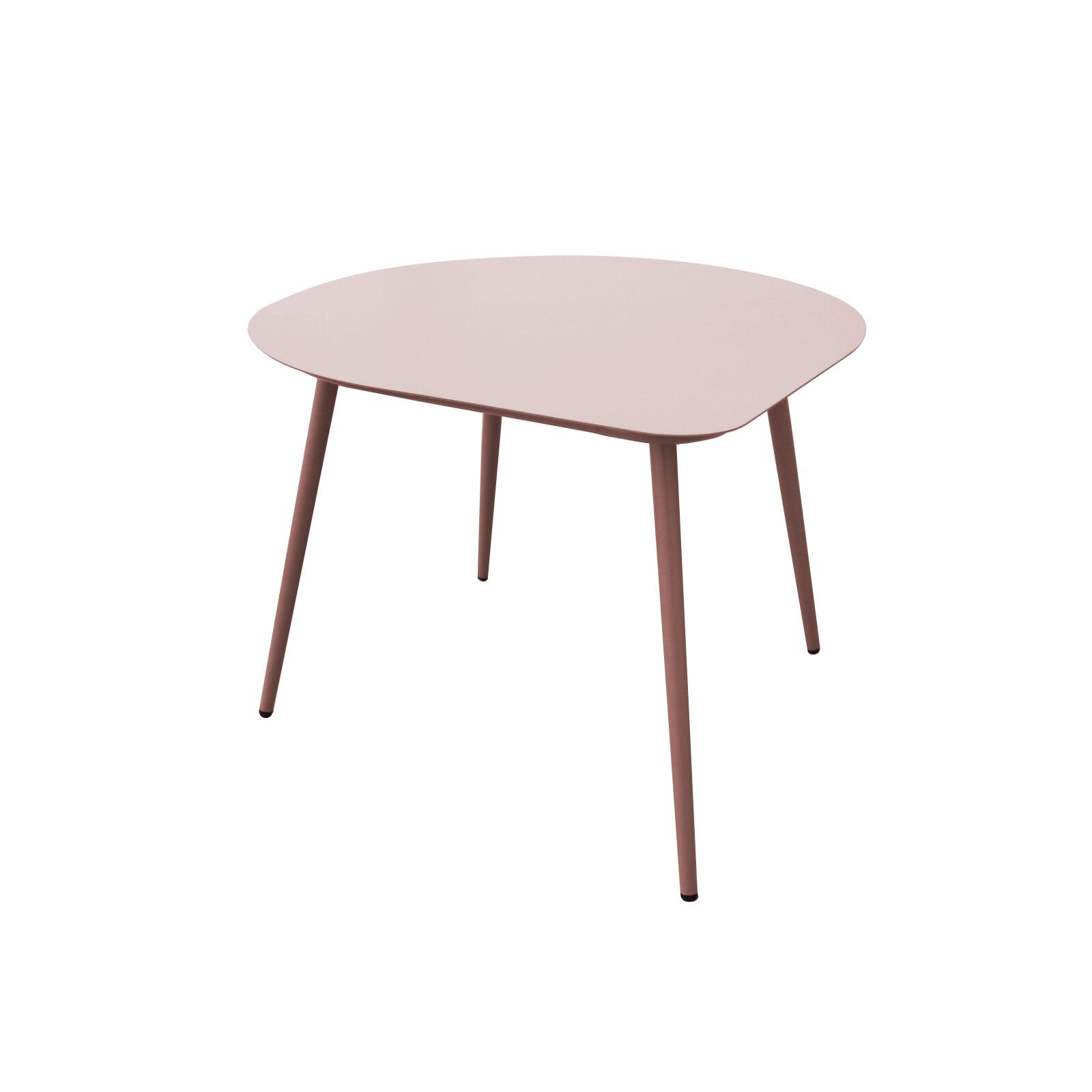 Mesas de centro nido de jardín redondas de metal 58x50x34 cm y 40x35x28 cm