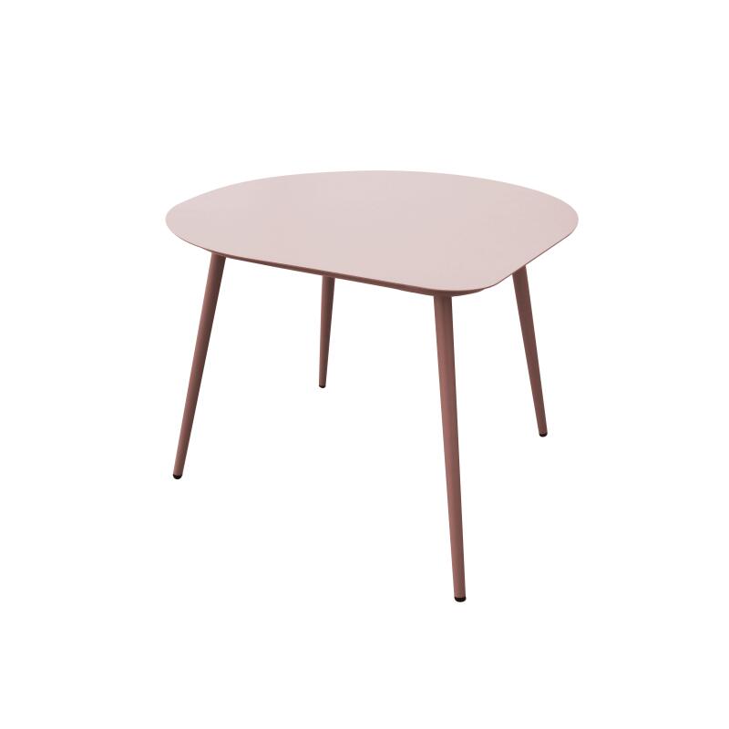 Mesas de centro nido de jardín redondas de metal 58x50x34 cm y 40x35x28 cm (3/7)