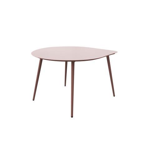 Mesas de centro nido de jardín redondas de metal 58x50x34 cm y 40x35x28 cm (4/7)