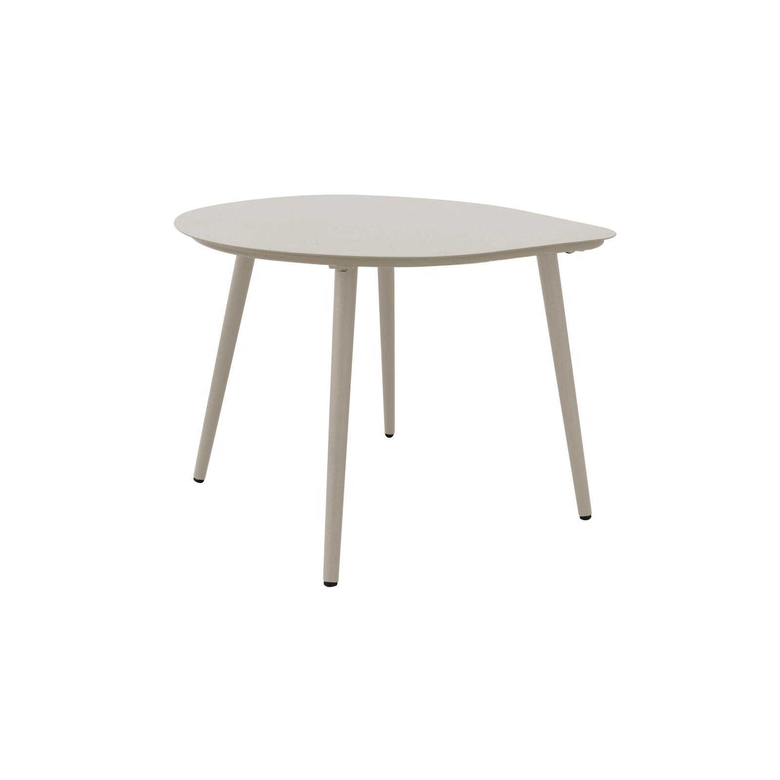 Mesas de centro nido de jardín redondas de metal 58x50x34 cm y 40x35x28 cm