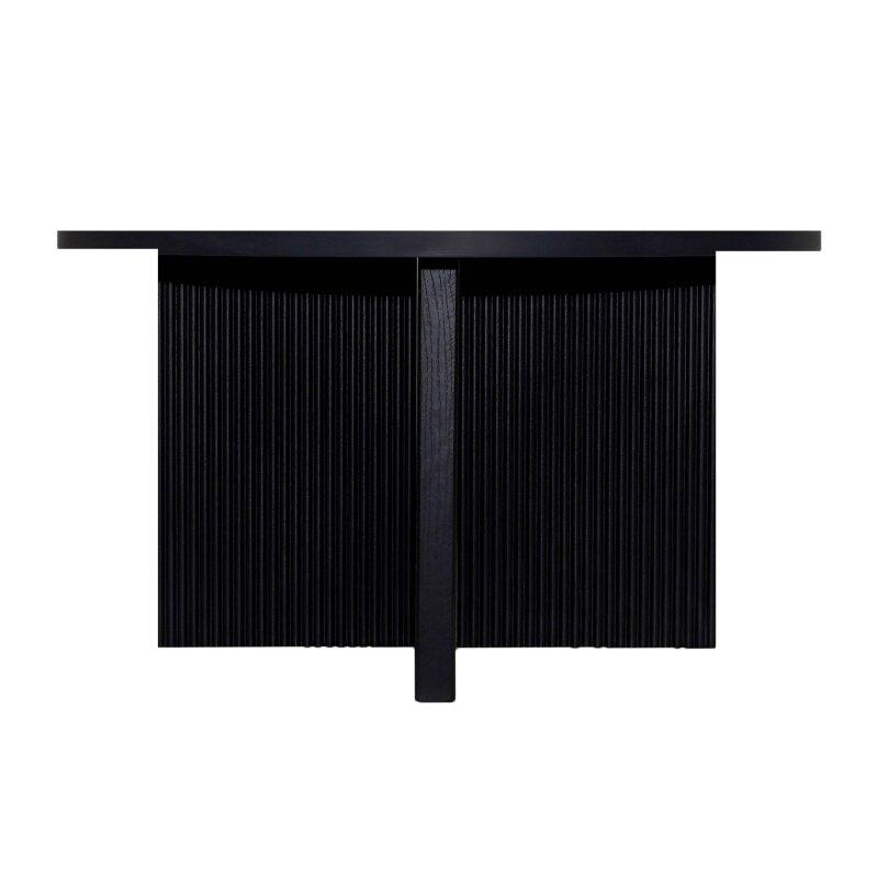 Mesa de centro efecto madera redonda  Ø80 x 45 cm (4/6)