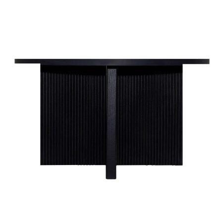 Mesa de centro efecto madera redonda  Ø80 x 45 cm (4/6)