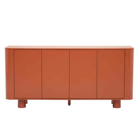 Aparador naranja 4 puertas 160 cm (2/8)