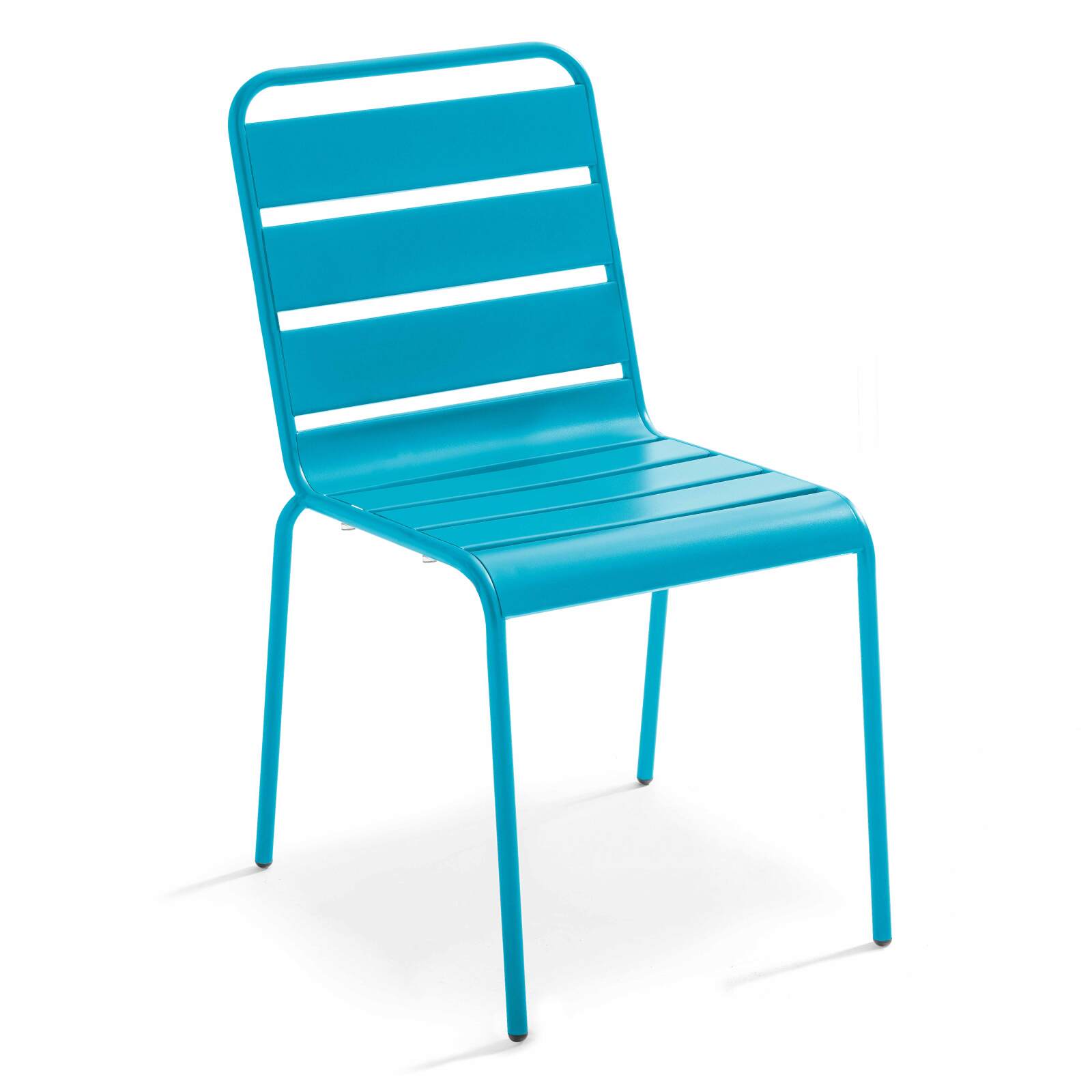Mesa de jardín bistro cuadrada inclinable de metal 70x70 cm y 2 sillas 
