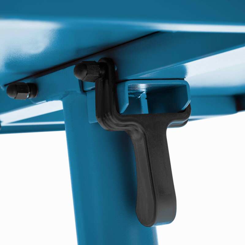 Mesa de jardín bistro cuadrada inclinable de metal 70x70 cm y 2 sillas con reposabrazos (5/9)