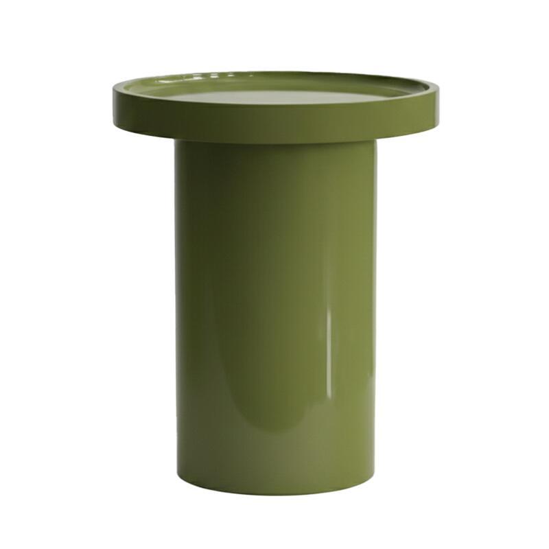 Mesa de centro efecto lacado redonda  Ø40 cm (2/3)