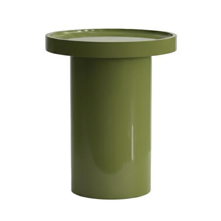 Mesa de centro efecto lacado redonda  Ø40 cm (2/3)