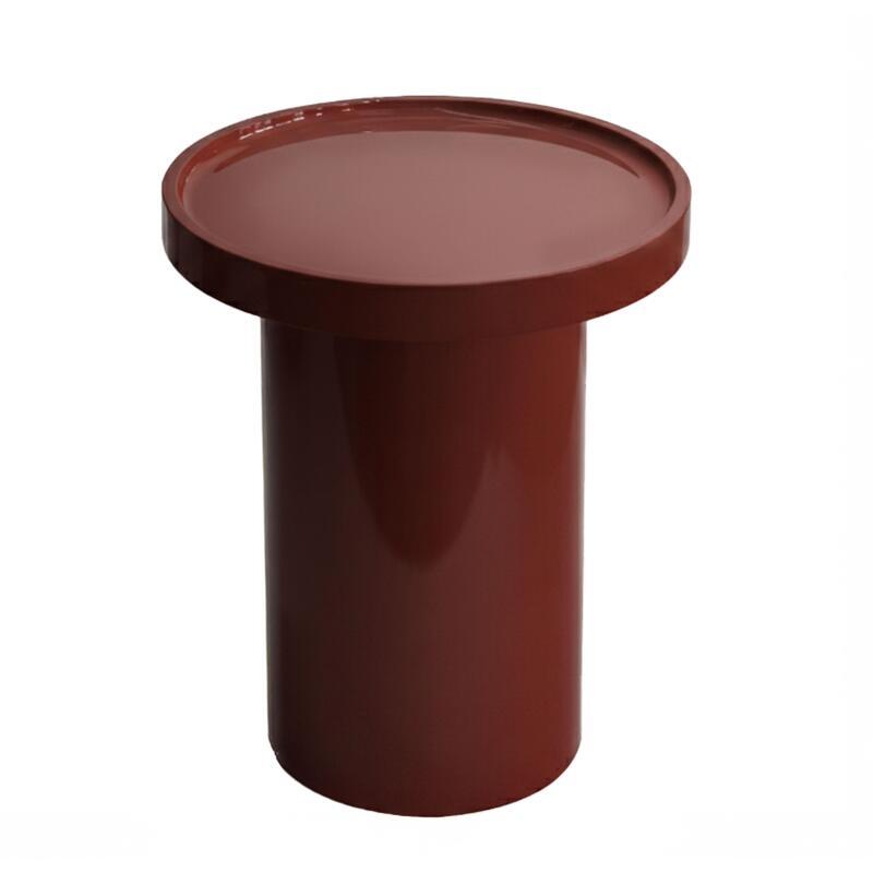 Mesa de centro efecto lacado redonda  Ø40 cm